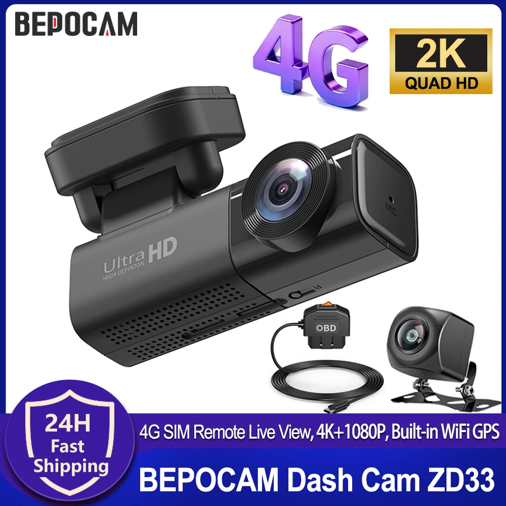 

Автомобильная камера BEPOCAM 4G с прямой трансляцией 1080P, двойная камера, GPS-слежение, точка доступа Wi-Fi, несколько сигнализаций, видеорегистратор ночного видения, видеорегистратор