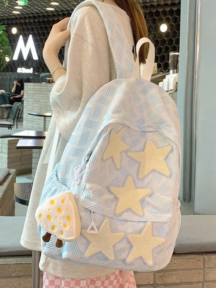 starry-high-school-backpack-double-shoulder-bag-for-female-students-university-bag-sweet-school-style-fabric-zipper-cl