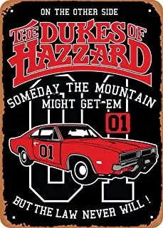 The Dukes Of Hazzard Fashion Metal Mural Poster Retro Metal Tin Sign Poster Bar Bar Club Cafe Wall Decoration Art Home Decora