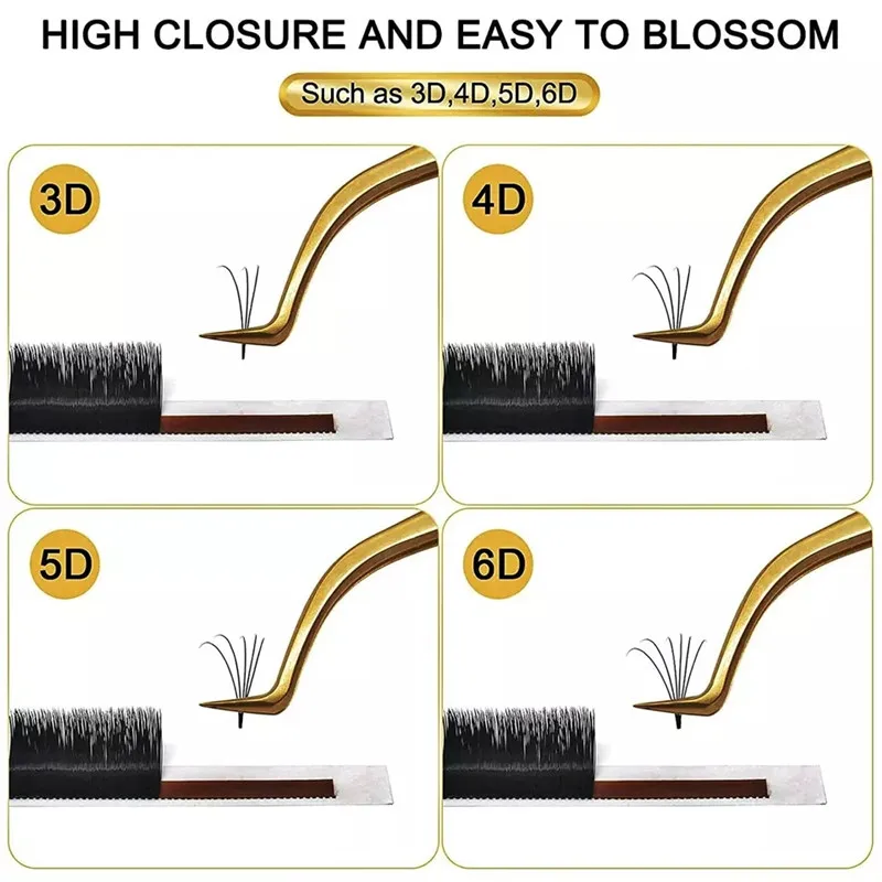 Professional Fake Lash Eyelashes Extension Tweezers Mega volume Mink Make Fans Boot isolation Nail Art Clip Beauty make up Tools