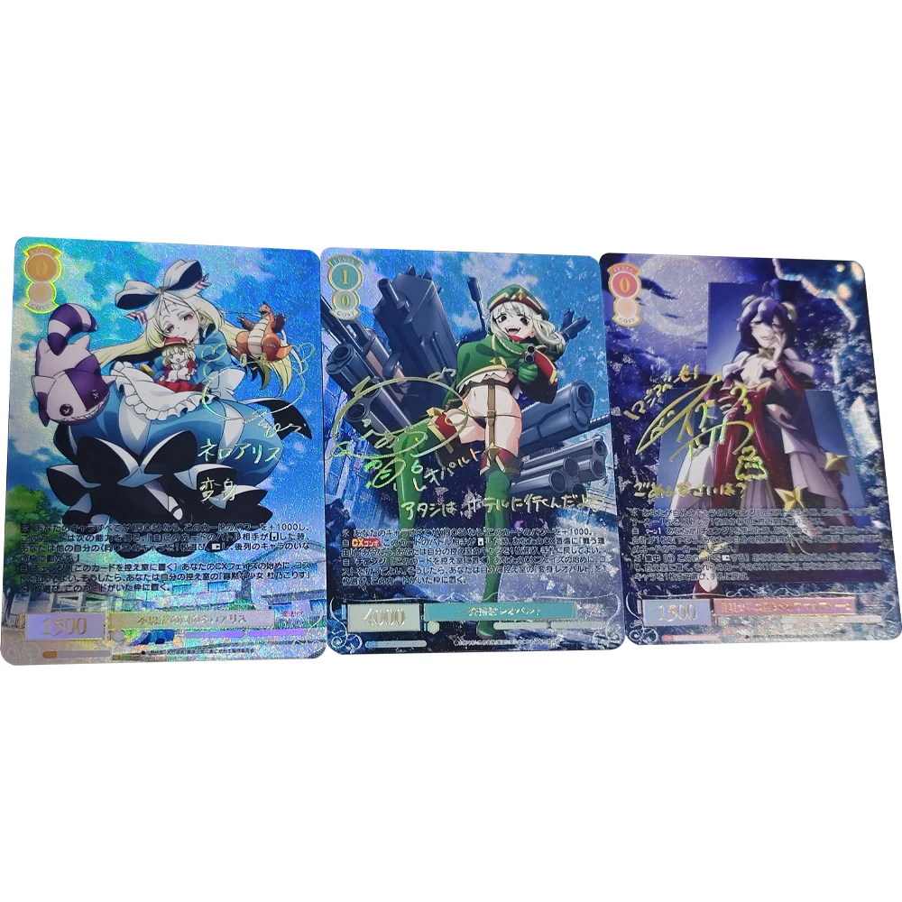 

Anime Weiss Schwarz TCG Game Collection Card Gushing Over Magical Girls Hiiragi Utena Textured Refractive Color Flash Card Toys