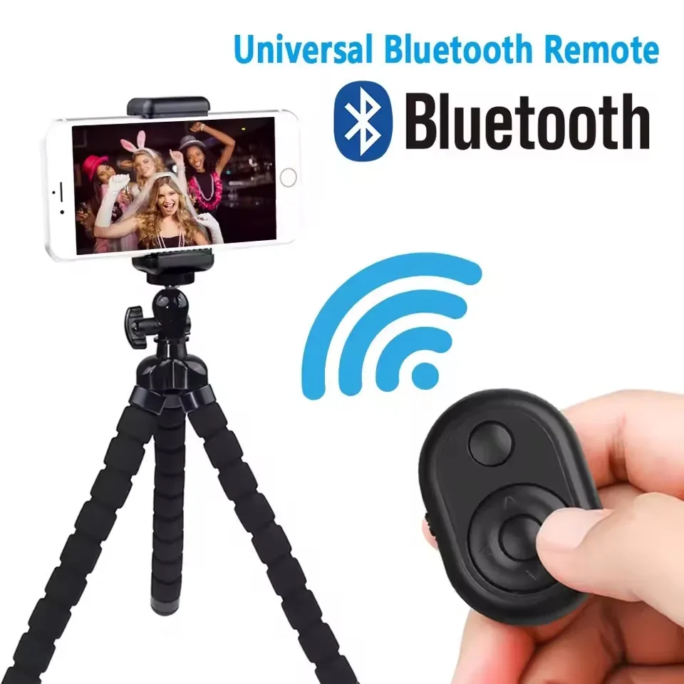 Page Turning For Android IPhone Bluetooth Remote Control Button Remote Control Live Self-timer Shutter Release Monopod Selfie