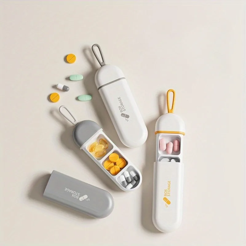 

1pcs Small Pill Box Portable Mini Pill Dispensing Box Waterproof Moistureproof Medicine Organizer Camping Travel Mobile PillBoxs