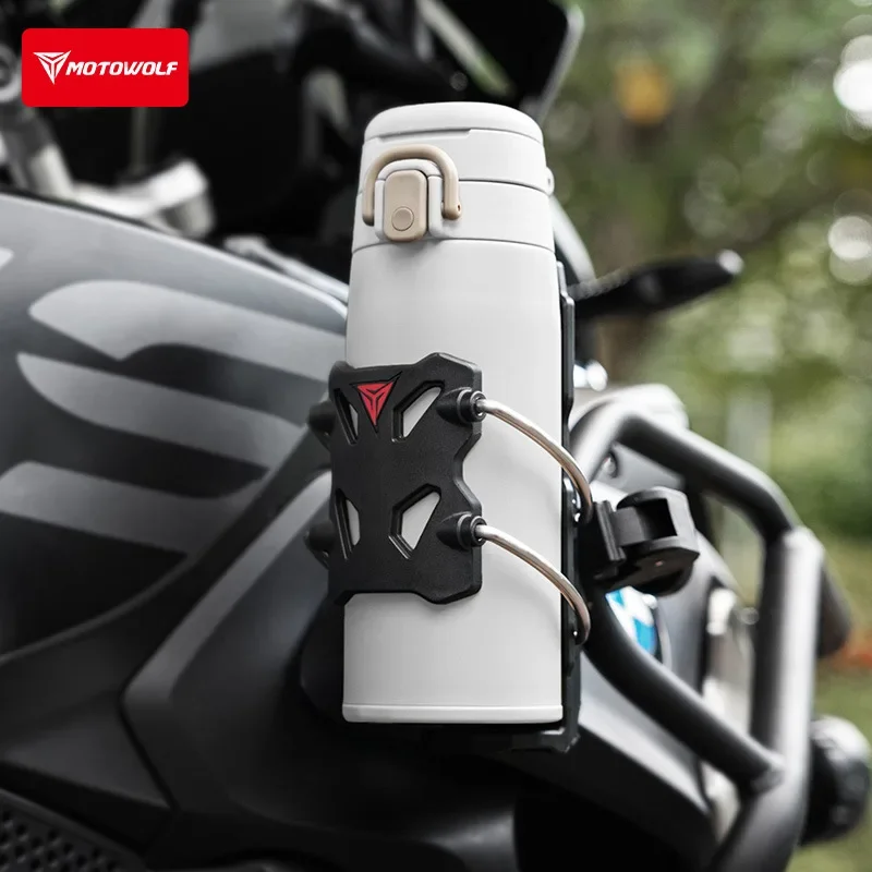 Adjustable Bike Motorcycle Drink Cup Holder Universal Anti-Slip Wear-Resistant Water Bottle Mount Bicycle Scooter ATV Cup Holder 5