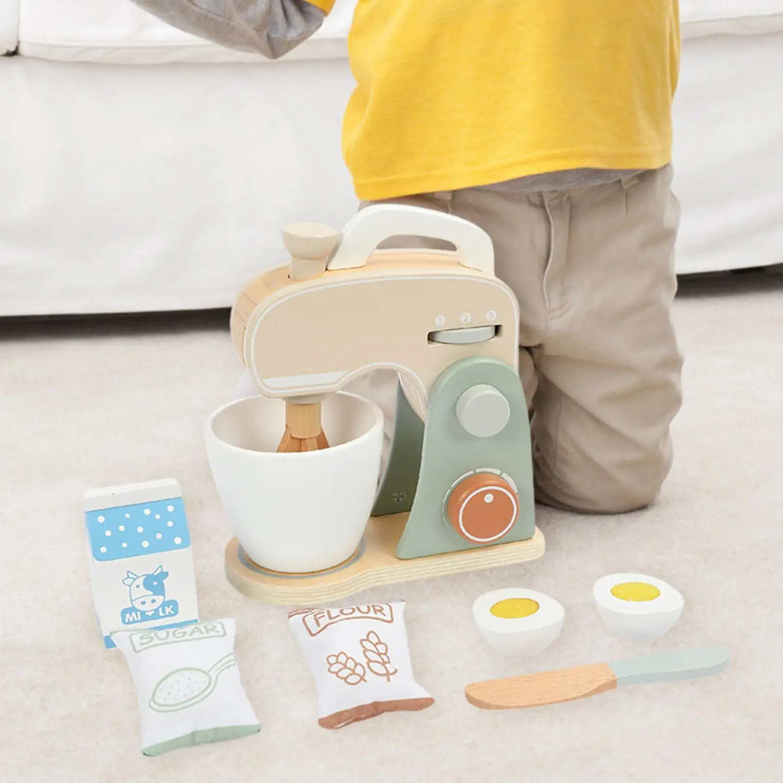 Conjunto de misturador de brinquedos de madeira fingir conjuntos de alimentos pequenos eletrodomésticos brinquedos liquidificador de madeira brinquedo para crianças