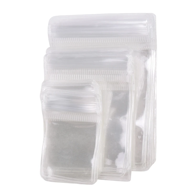 jewelry bags150Pcs 3 Sizes Clear Earring BagsWaterproof Bags Thickened Reusable Storage Pouch for Jewelry