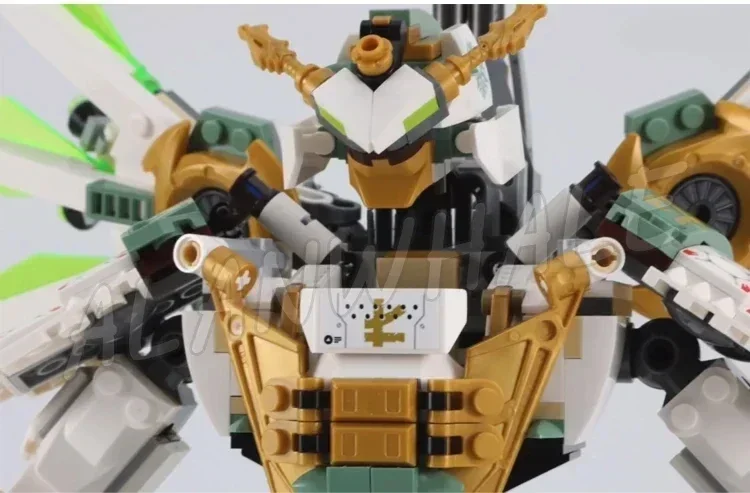 929 قطعة من مكعبات بناء لويد تيتان ميكانيكية مع شخصيات ألعاب ذاتية الصنع للأطفال هدية عيد الميلاد والكريسماس