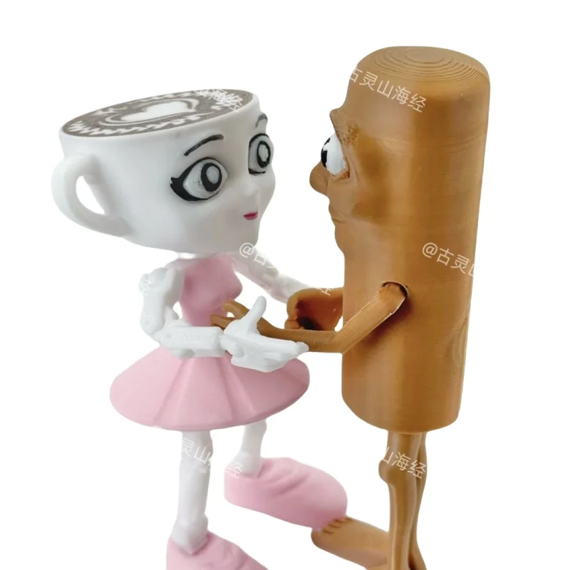 

New Tung Tung Tung Sahur Ballerina Cappuccino Action Figure Brainbot Anime Tralalero Tralala Shark Desk Ornament Toys Gifts