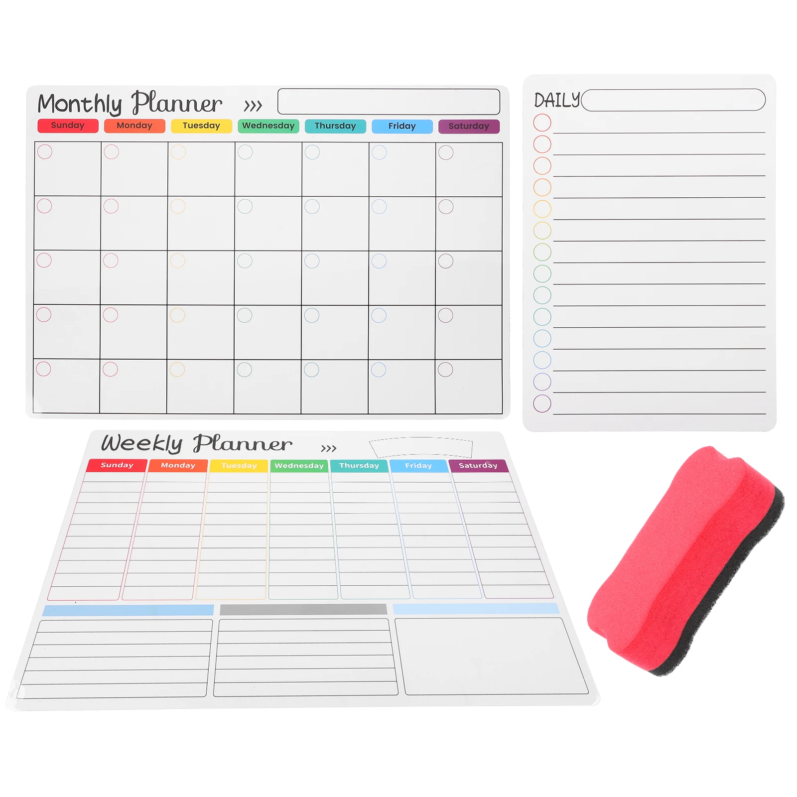 

Magnetic Whiteboard Wall Stickers Portable Dry Erase Boards Mini Fridge Notepad for Desk Planner Shopping