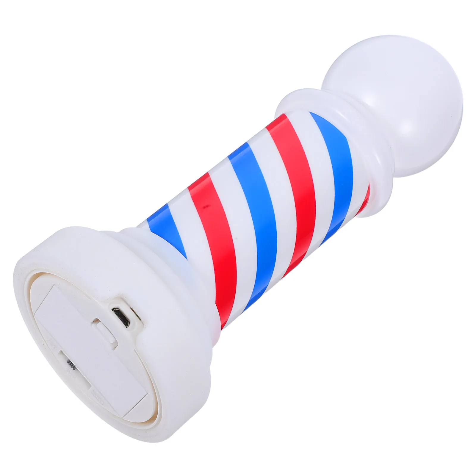 

Светильник-столб для парикмахерской, светящаяся вывеска для салона с привлекательным красно-бело-синим дизайном для оформления витрин, многоразовое освещение