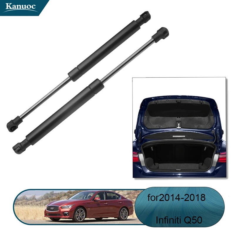 2Pcs For Infiniti Q50 2014 2015 2016 2017 2018 Rear Trunk Tailgate Lift Support Struts Spring Shock Gas Strut Car Accessories