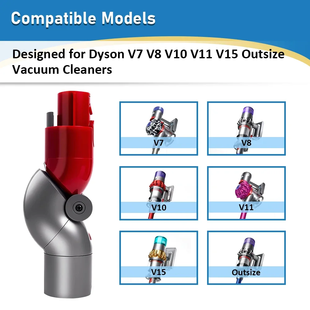 Quick Release Top Bottom Adapter For Dyson V7 V8 V10 V11 V15 Vacuum Cleaner Part Low Reach Adaptor Spare Parts Accessories