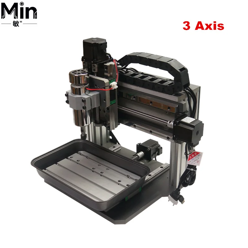 LYBGACNC DIY 3 4 5 Axis 500W PVC-3020F CNC Router Drilling Milling Equipment for Acrylic Wood Brass