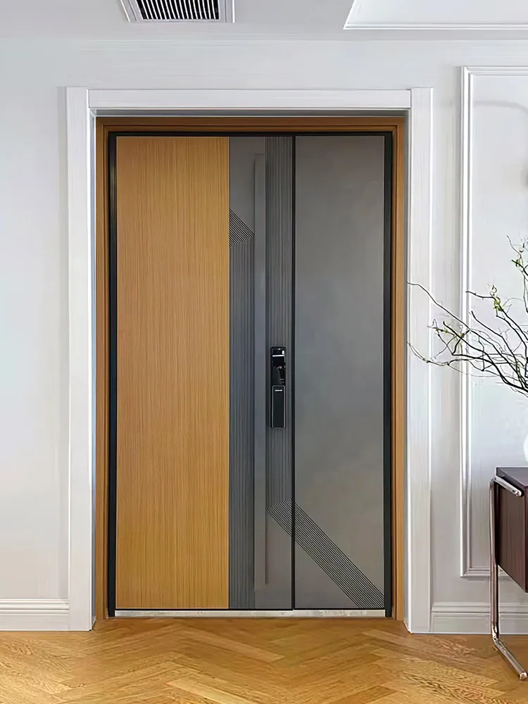 

Custom Security Entrance Doors Master-Slider Villa Entrance Gates Double-Leaf Doors