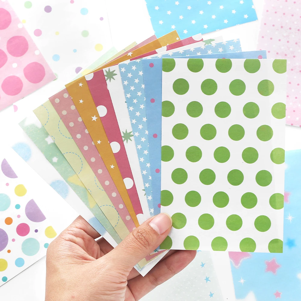 100sheets Ins Simple Color Lines Message Memo Notebook DIY Handmade Scrapbooking Material School Office Supplies