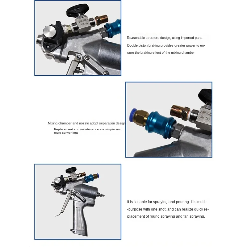 35Mpa Polyurea polyurethane spray gun pneumatic spray gun small polyurea spray gun polyurea spray machine