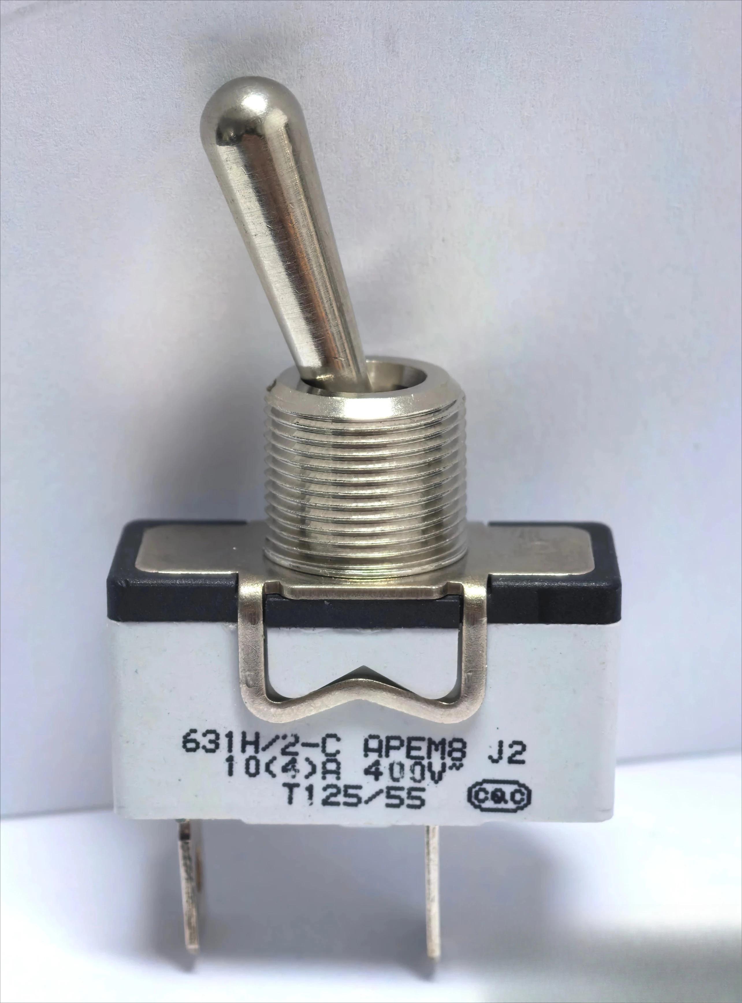 For 631h/2-c high current toggle switch metal handle rocker switch 2 feet 2 positions self-locking