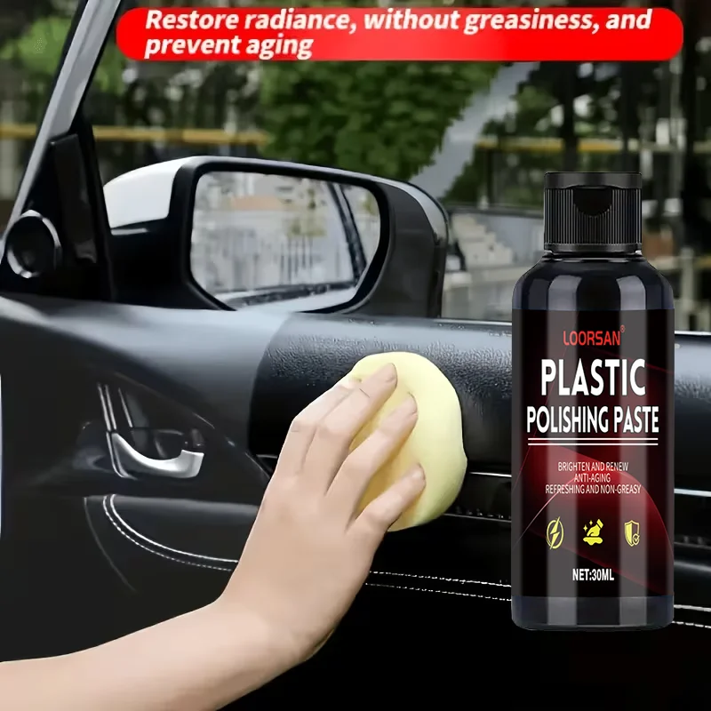 Multi-Purpose Car Plastic Leather Repair Paste Scratch Remover Anti-Aging Polishing Wax for Interior Seats Steering Wheel
