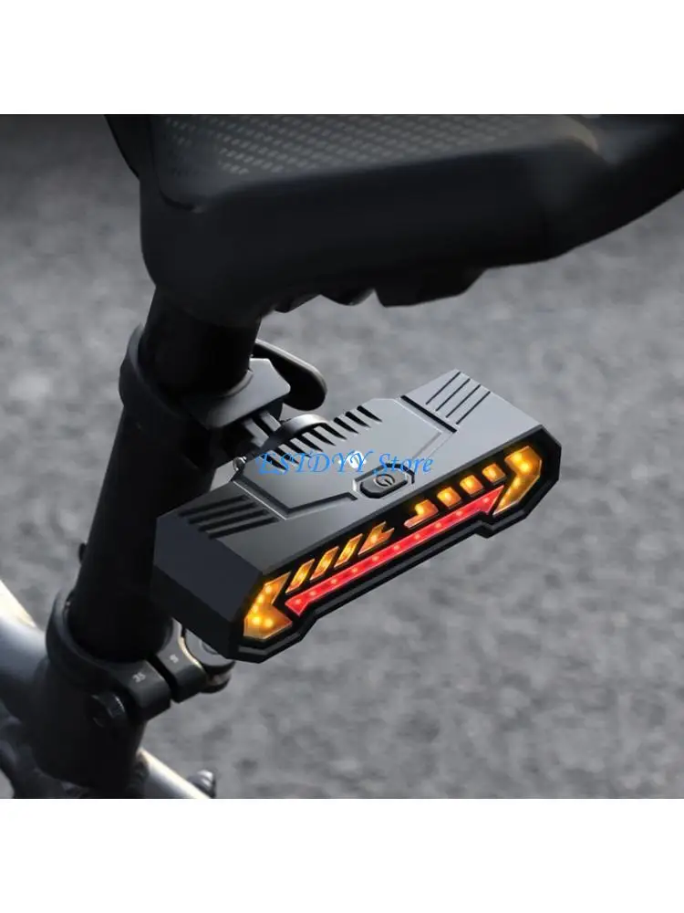

G6DE Bicycles Rechargeable Tail Light With Remote Control And Turn Projection