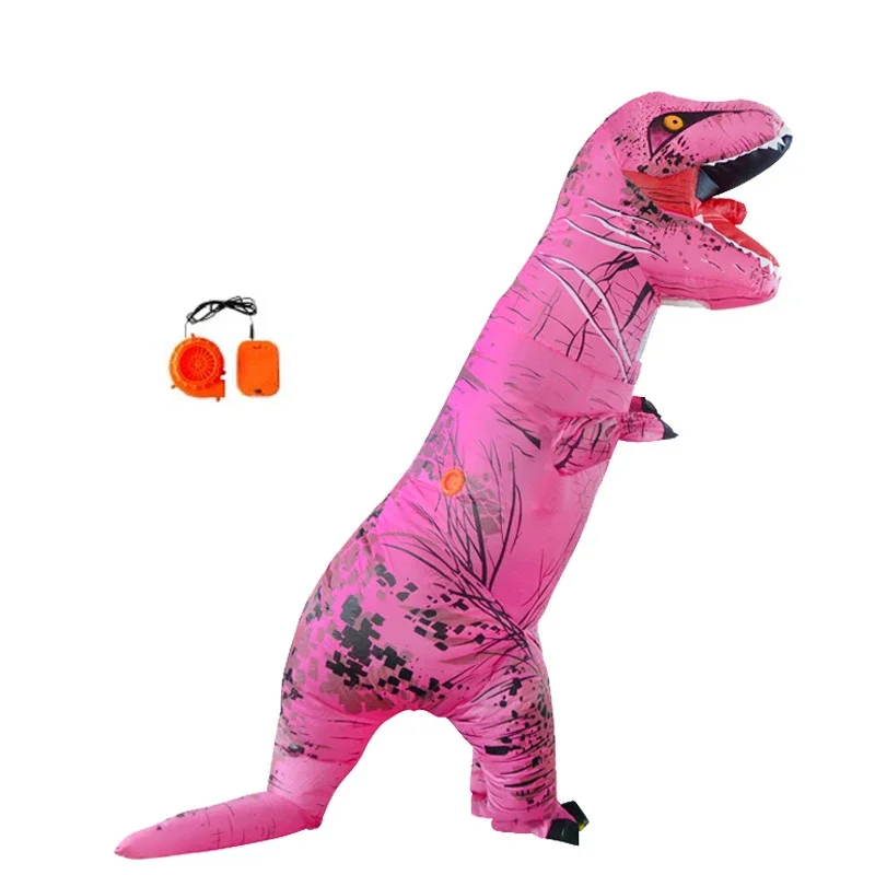 Purim Carnival Adult Inflatable Dinosaur Costume T REX Dino Cosplay Party Costumes for Men Women Halloween Fancy Dress Suit