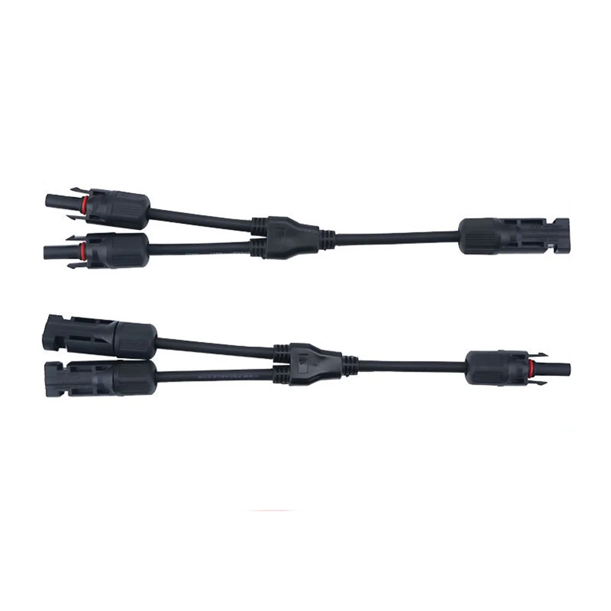 A Set MC4 Y Branch Connector 1 to 2 Solar Panel Parallel Splitter 1000V 30A 1500V 30A PV Combiner Connector 30cm