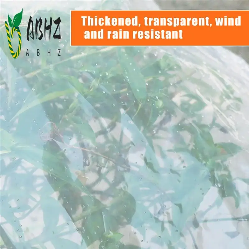 

ABHZ-6.6X13 FT Clear Waterproof Tarps Heavy Duty Outdoor Garden Rainproof Covering,Clear Vinyl Tarp With Grommets