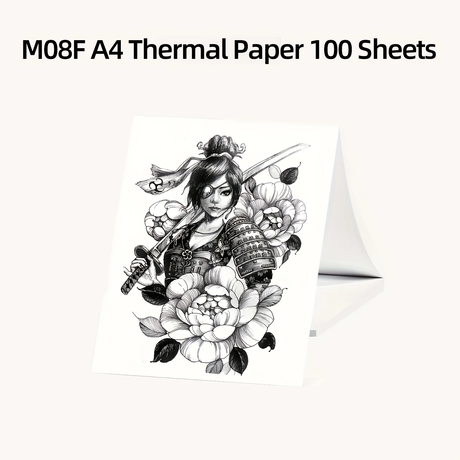 M08F A4 Thermal Paper, Compatible with Brother PJ762/PJ763mFi, Phomemo M08F, HPRT MT800/MT800Q and Other A4 Portable Printer