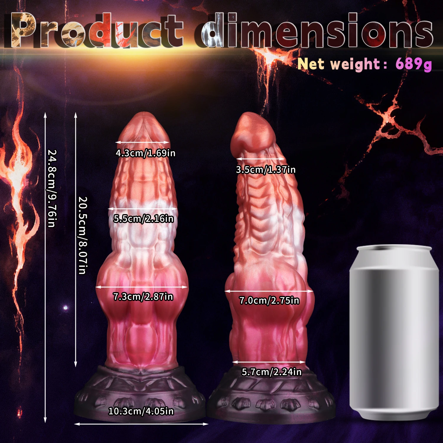 Elkkost cão nó vibrador dupla camada de silicone fantasia brinquedo sexual com forte ventosa g-ponto dragão anal vibrador produtos adultos