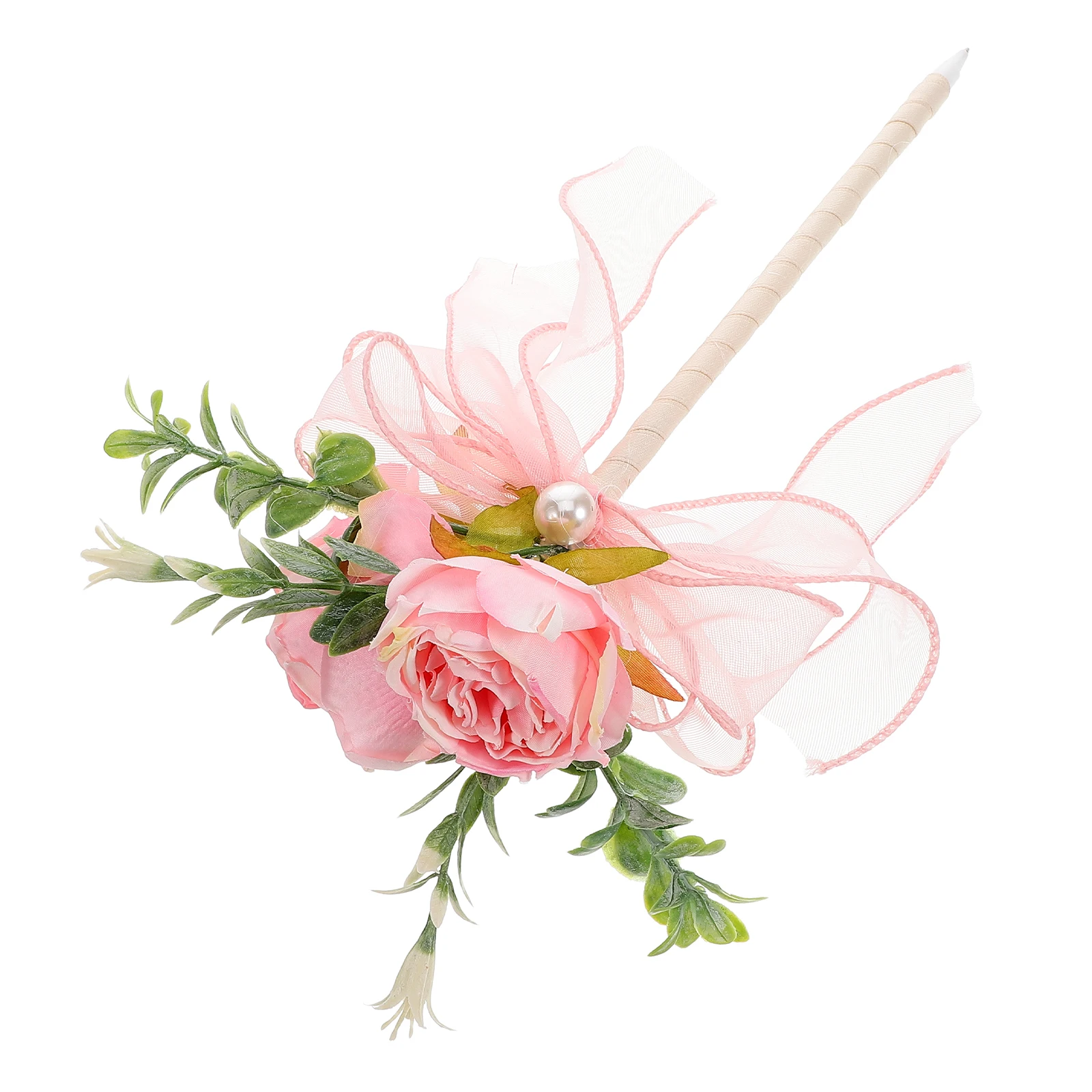 

Imitation Rose Ballpoint Pen Floral Pens Cute Artificial Flower Writing Decorative