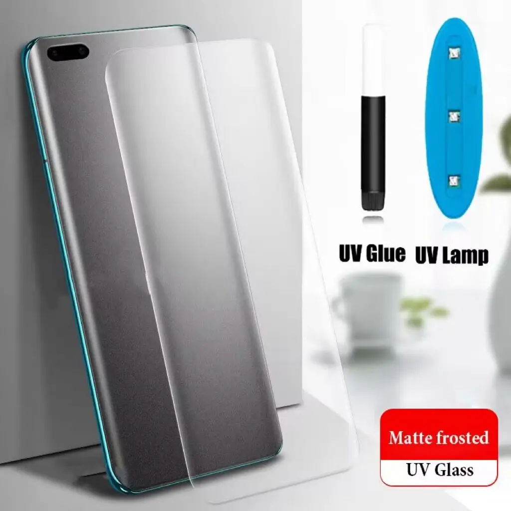 For Huawei UV Matte Tempered Glass Mate 20 30 40 50 Pro Nova 9 10 8 7 P50 P30 P40 Screen Protector Magic 3 4 5 Lite