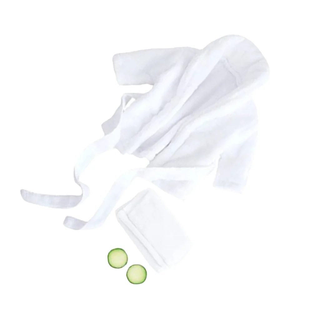 

1 set Cucumber Towel Bathrobe Set Newborn Baby Bathrobe Prop Infant Photography Outfit Soft Cotton For Photo Props