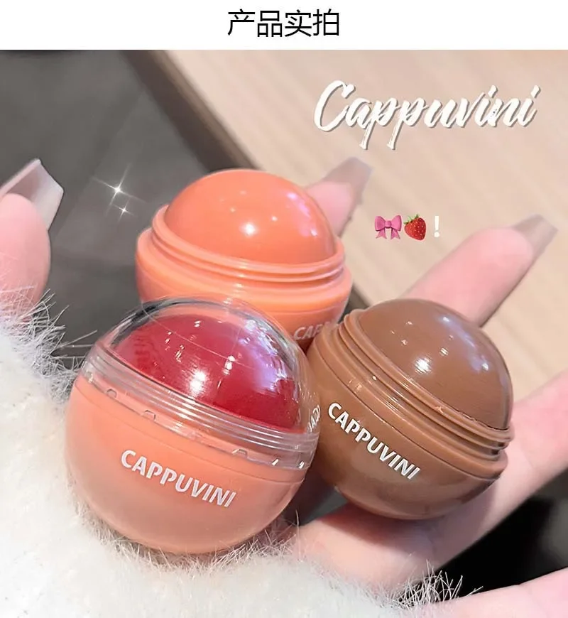 Cappuvini 3D Highlight Blush Ball - Natural Flush Seamless High Pigment Makeup Easter Bloom Juice Blush for Flawless Look