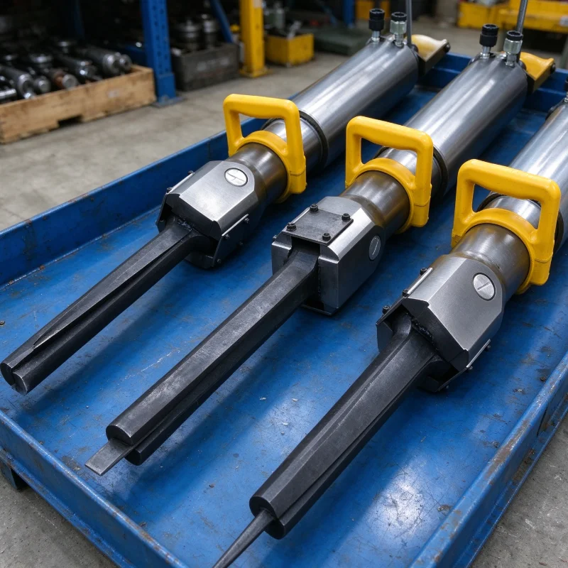 Customized Concrete Cracking Machine Trench Rock Removal Quick Coupler Design Hydraulic Wedge Breaker for Pipeline Trench