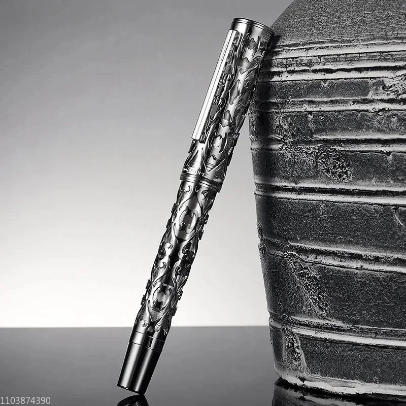 

Новая прозрачная перьевая ручка Hongdian D1, металлическая, с золотым/серебряным пером, классическая каллиграфическая ручка, школьные и офисные принадлежности, канцелярские товары W