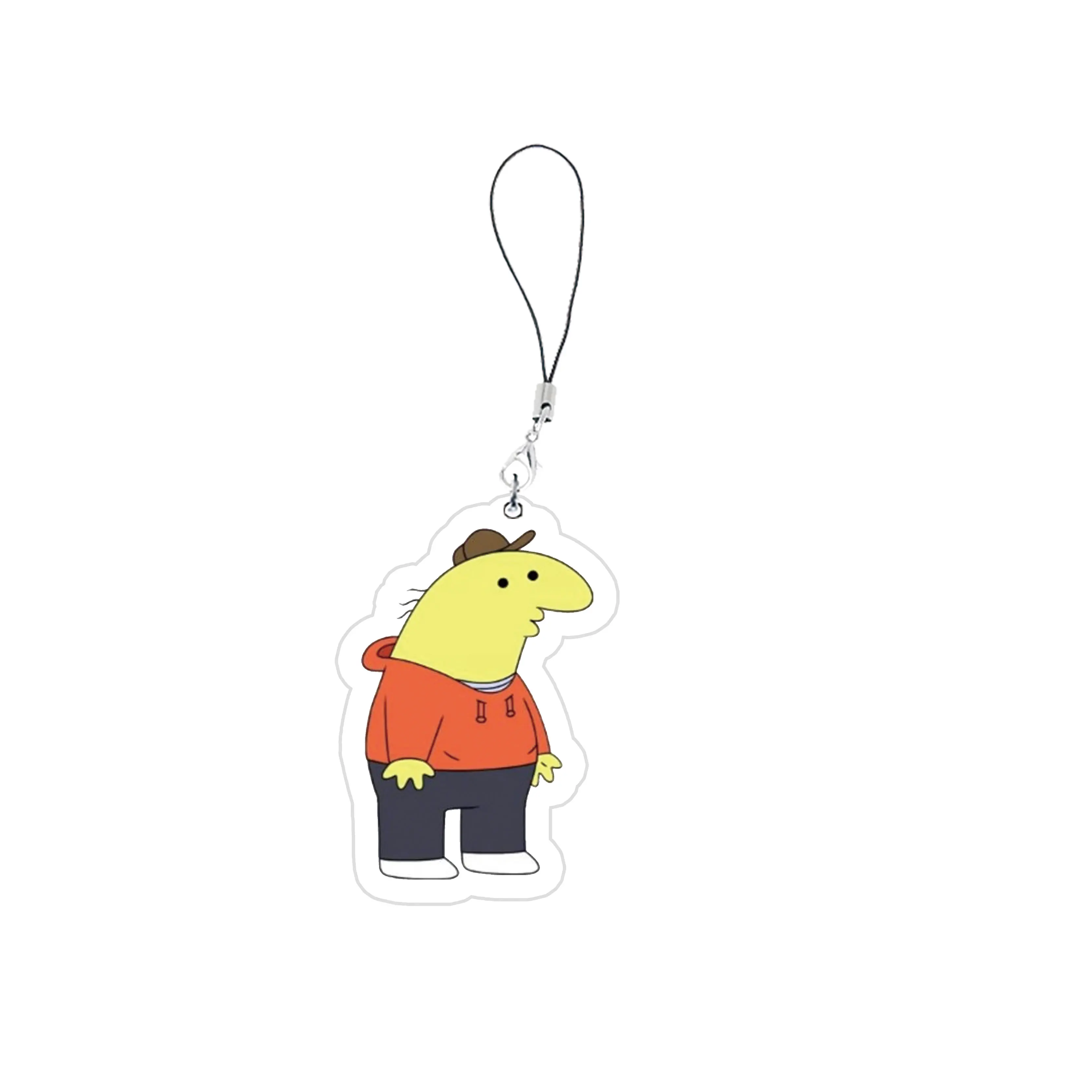 Smiling Keychain Mobile Phone Chain Acrylic Pim Charlie Alan Key Ring Pendant Accessories Jewelry Fans Gifts