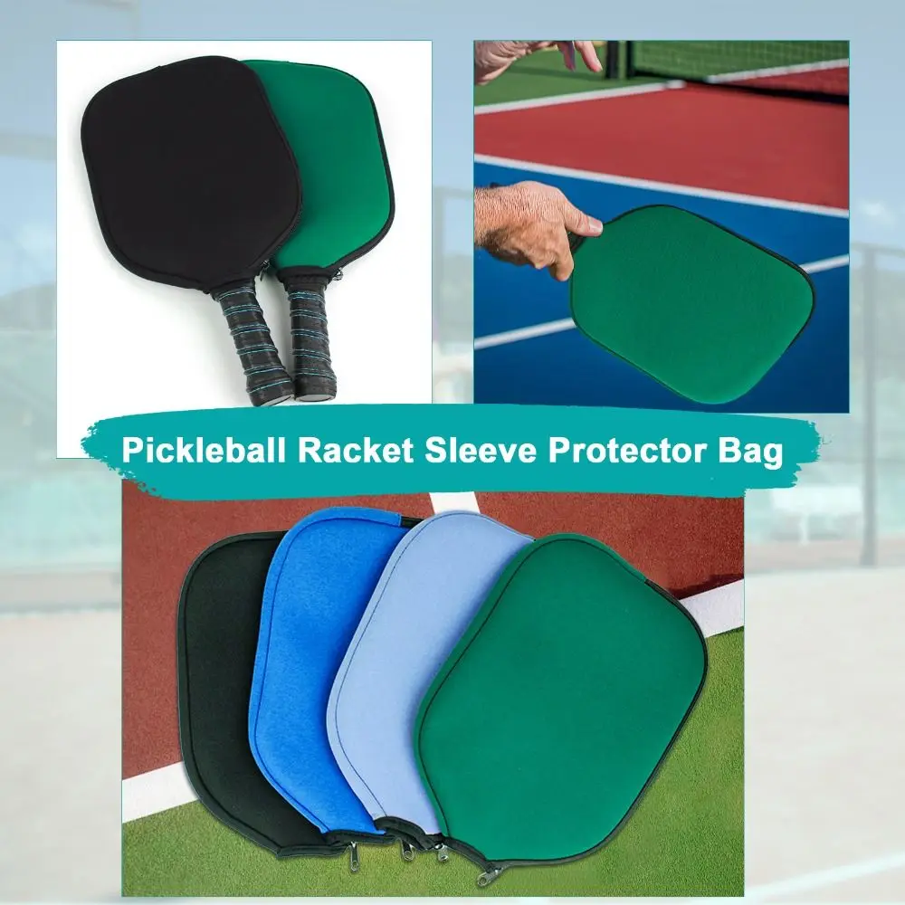 New Neoprene Pickleball Racket Sleeve Case Storage Pickleball Paddle Cover Waterproof Durable Protector Bag