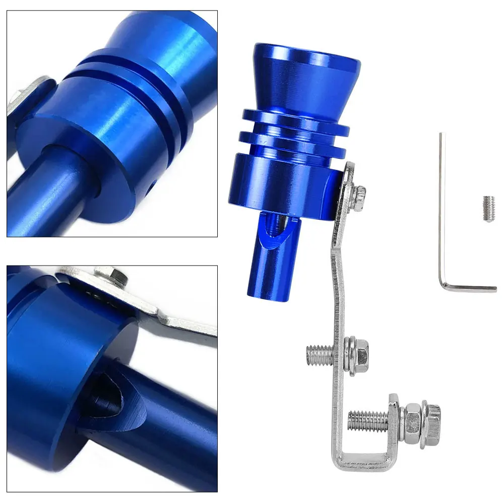 Выхлопная труба для мотоцикла, автомобиля, поддельный турбо свисток, звуковой турбозвук, скрученный глушитель, выдувной клапан, универсальный симулятор, свисток