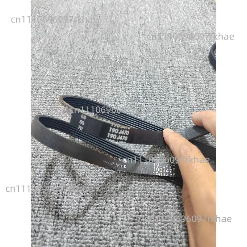 2pcs Rubber multi-groove belt 190J470 for treadmill and lawn mower 4/5/6/7/8/9/10/12/15ribs PJ Peak Matrix: 2.34MM