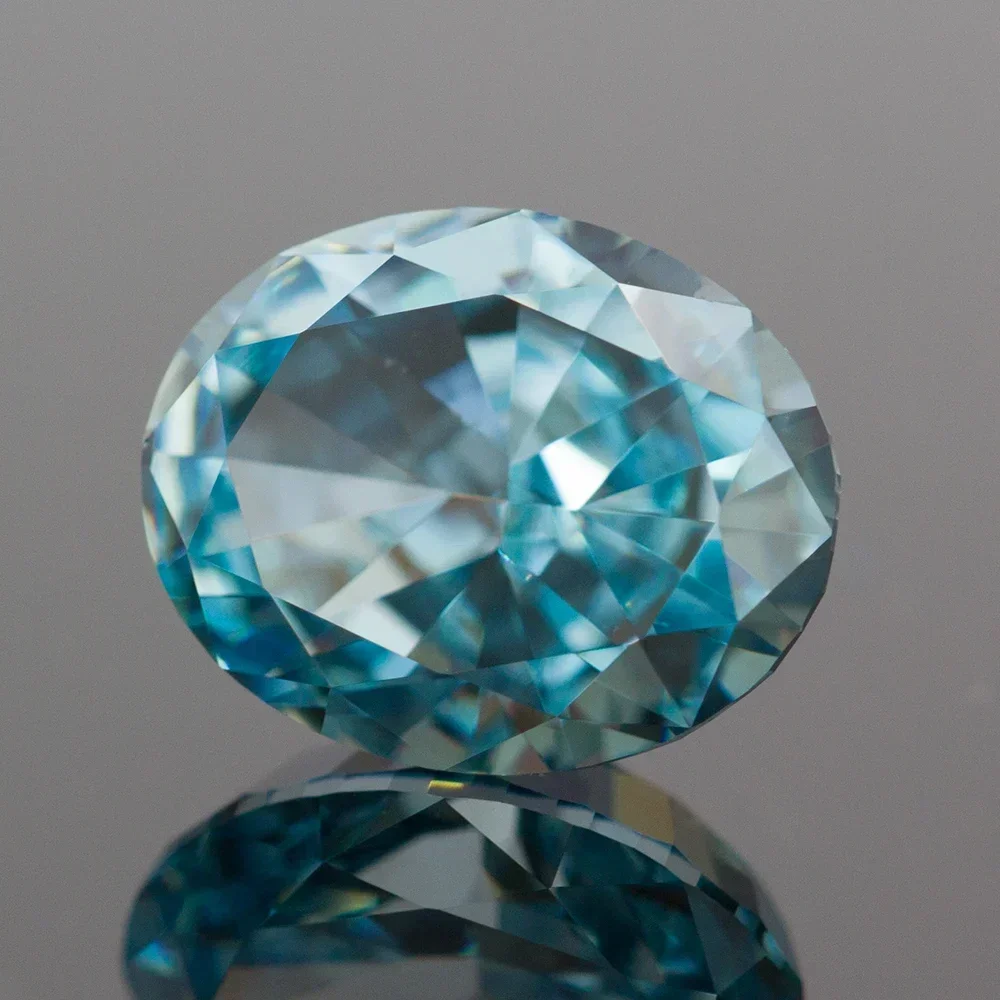 

Cubic Zirconia Light Aquamarine Oval Shape 4k Crushed Ice Cut Grade Synthetic Loose High Quality For Jewelry Making