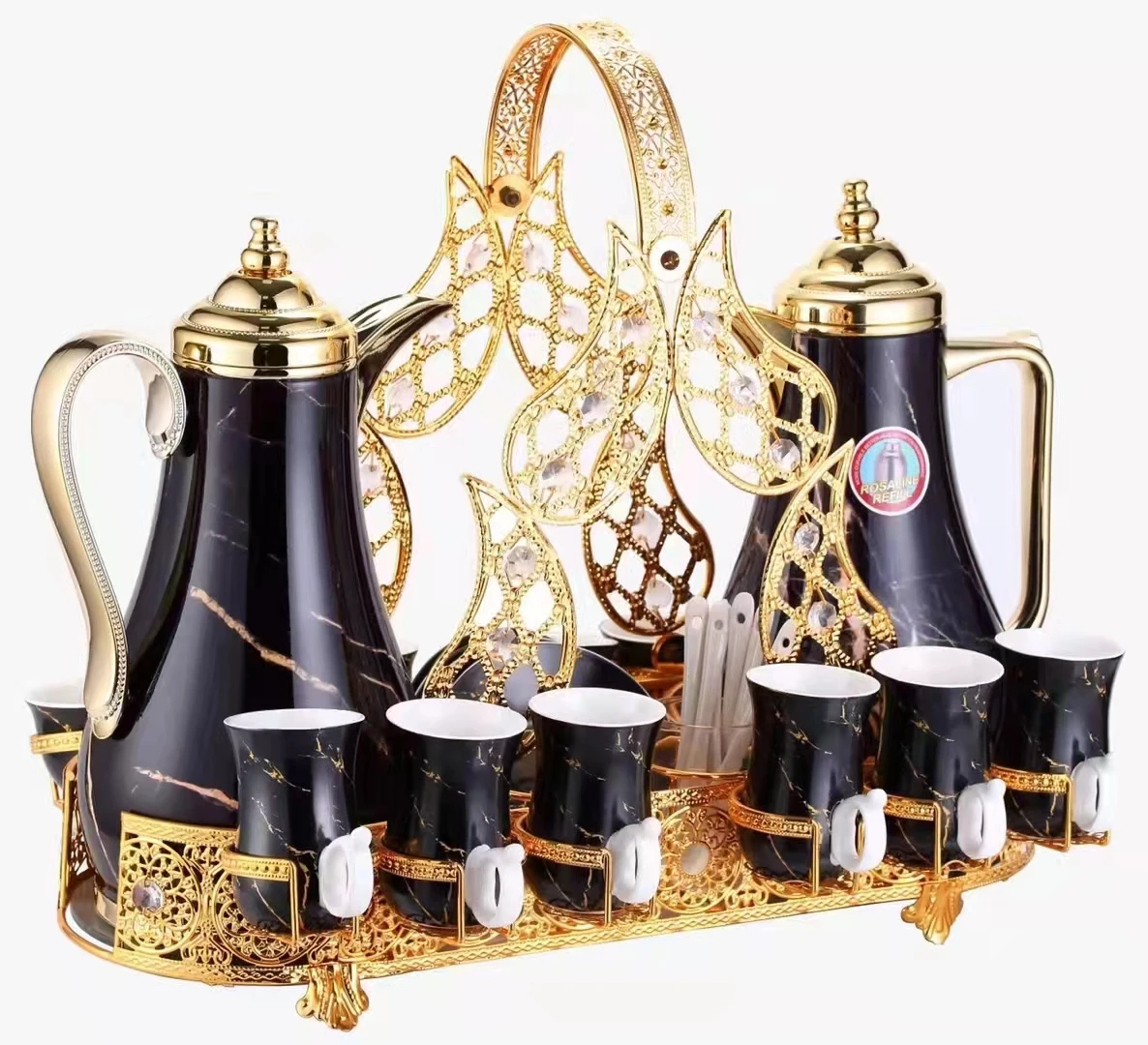Exquisite Business Gifts Deluxe 6-piece Cup Tea Thermos Thermos Thermos Set with Plastic Cover