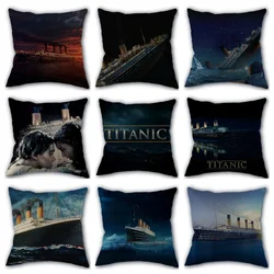 New Custom Titanic TV Pillowcase Cotton Fabric Square Zipper Pillowcase 45X45cm Wedding Decorative Pillow cover