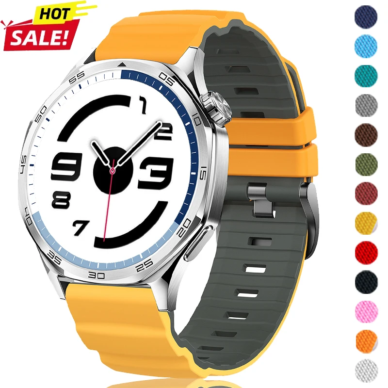 22mm Uhrenarmband für HUAWEI GT6 GT 6 Pro 46mm Silikonarmband für Samsung Gear S3 Frontier Classic/Watch 3 45mm 46mm Armband