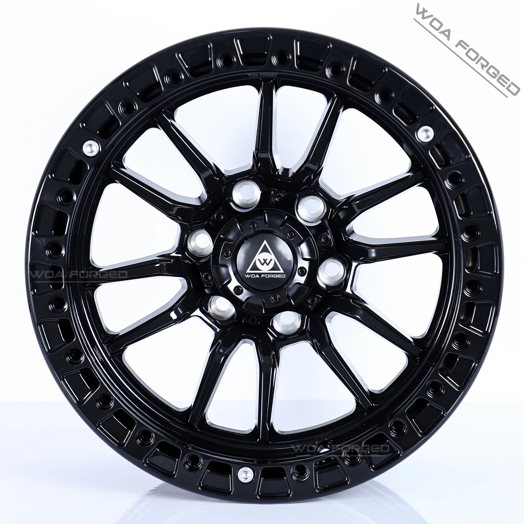 

High Quality 1819 20 Inch 5X112 5X120 Multi-spoke Deep Disc Profiled Two-piece Pearl Lock Anti-slip Gloss Black Full Size for M3