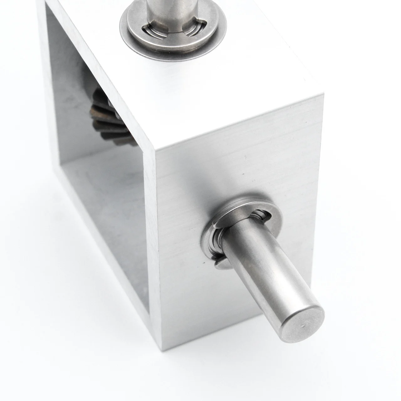 1:1 Angle Device 90° Right Angle Bevel Gear Gearbox 10MM Shaft 1.25M 20T Corner Detector Small Reversing Parts