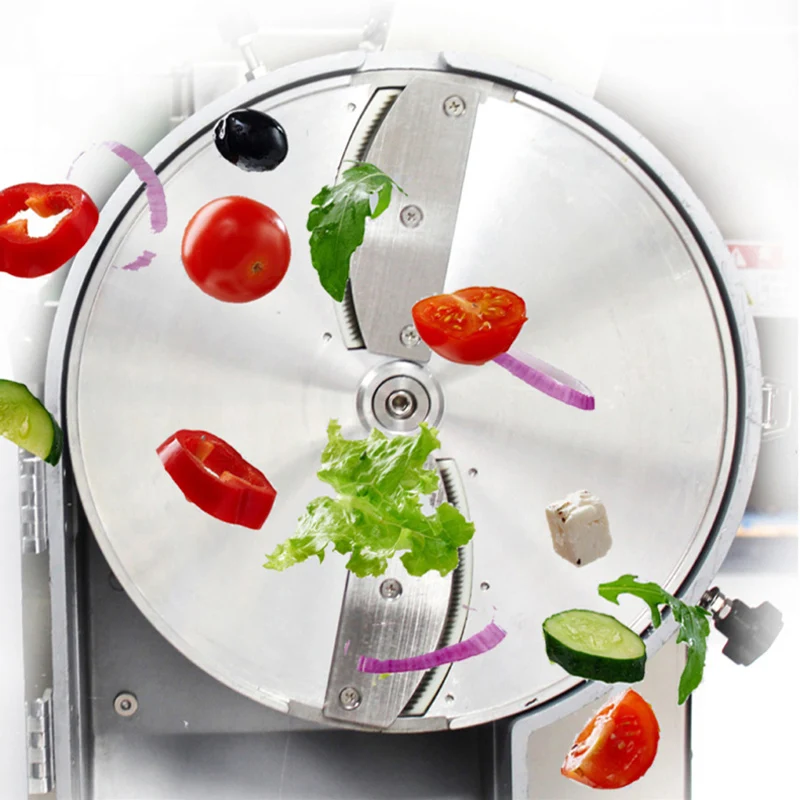 آلة تقطيع الفواكه ذات الرأس المزدوج الفعالة آلة تقطيع الخضروات والبصل والباذنجان