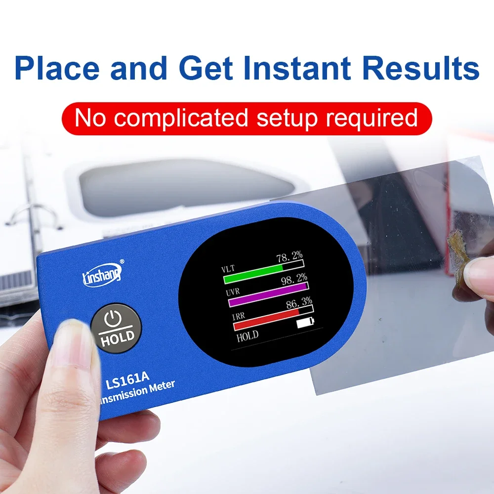 

Window Tint Meter Upgrade Solar Film Transmission Meter 940nm 1400nm IR UV VLT Tint Film Tester LS161 LS161A