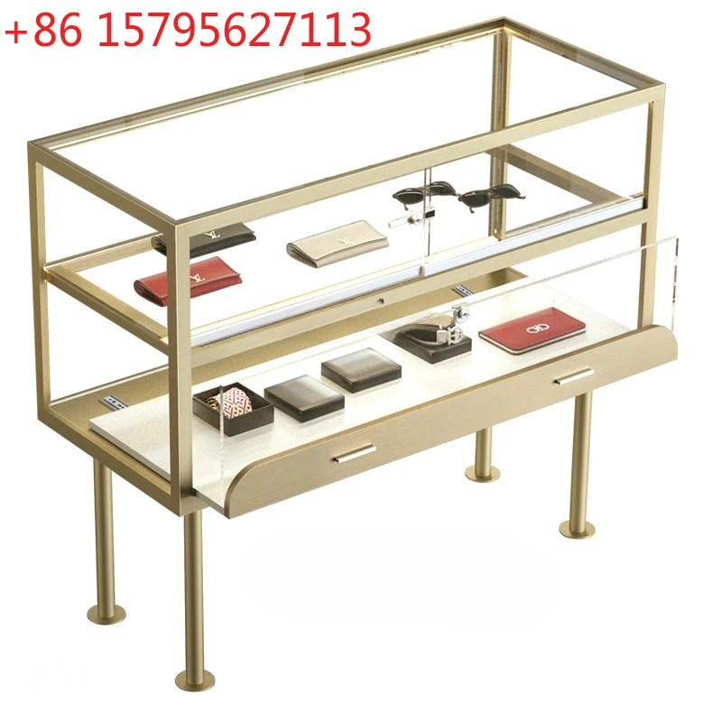 

Витрина для ювелирных изделий из нержавеющей стали с золотым покрытием, демонстрационный стенд для ювелирных изделий, подставка для демонстрации изделий из нефрита, образец витрины