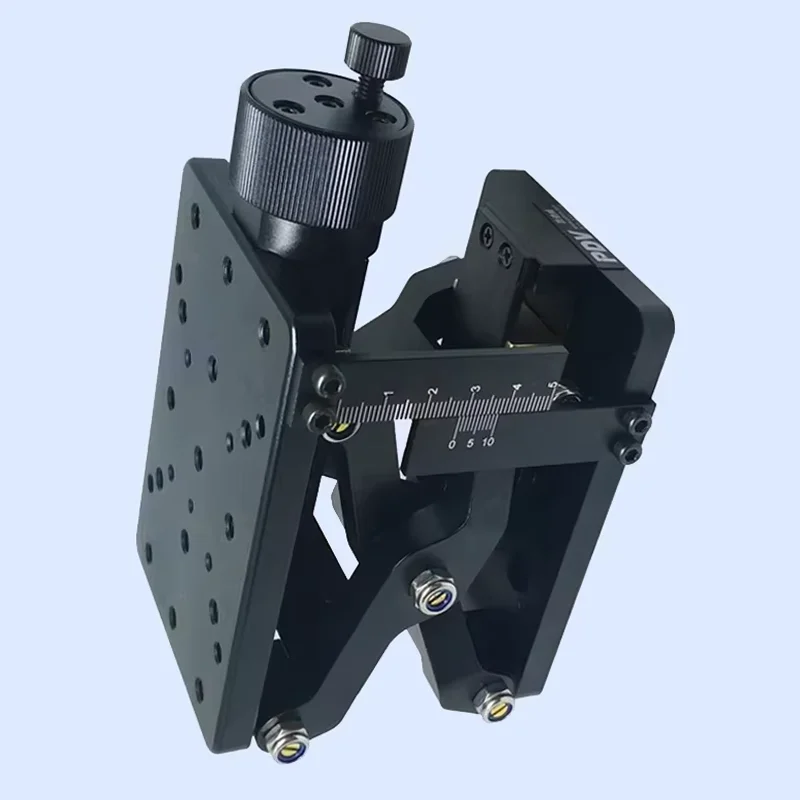 408 Z-axis Manual Lab Jack,High Precise Optical Sliding Elevator,XYZLifting Platform,60mm Travel with Ruler