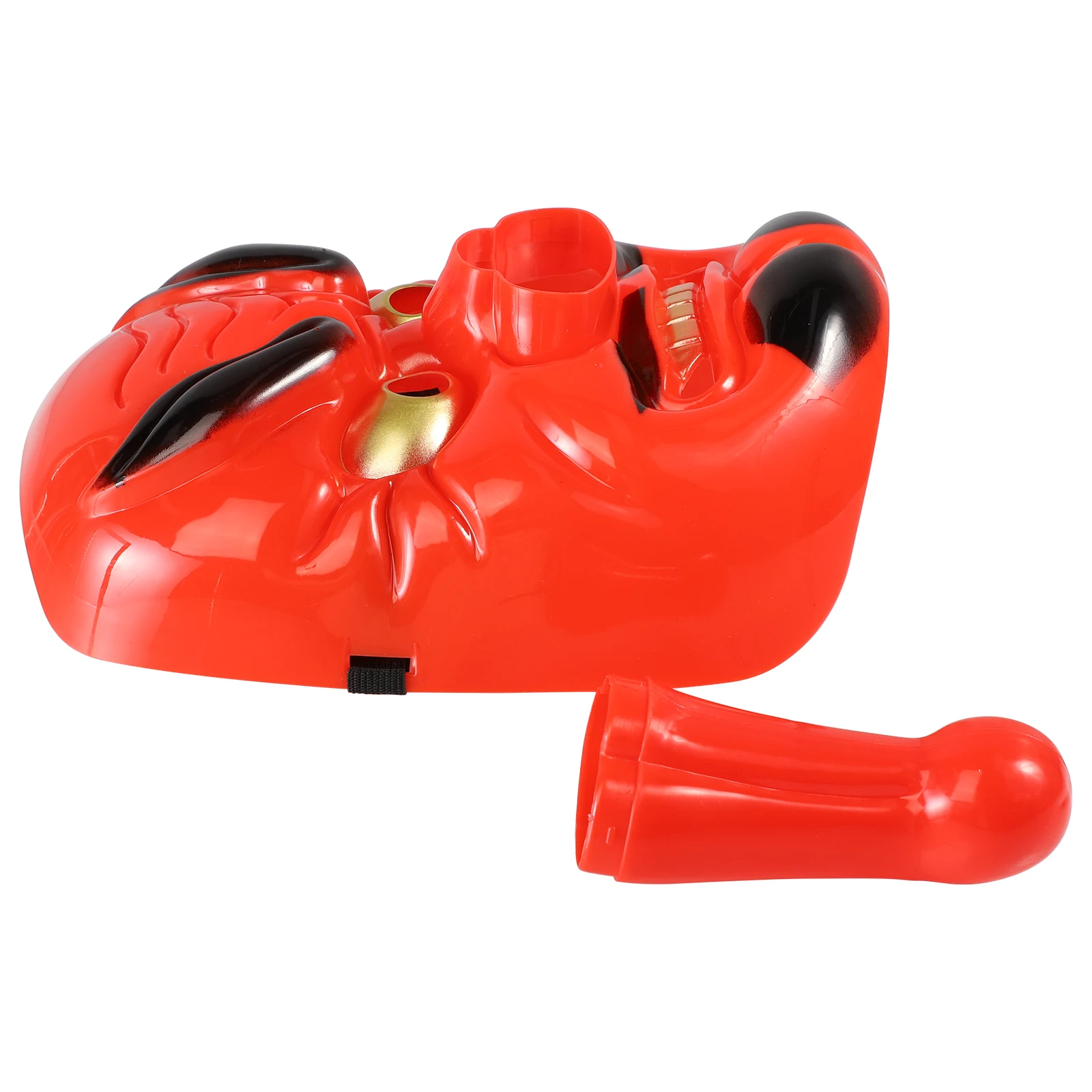 Tengu masque rouge horreur Cosplay accessoire de fête conçu masque de danse matériau synthétique lumineux effrayant Halloween
