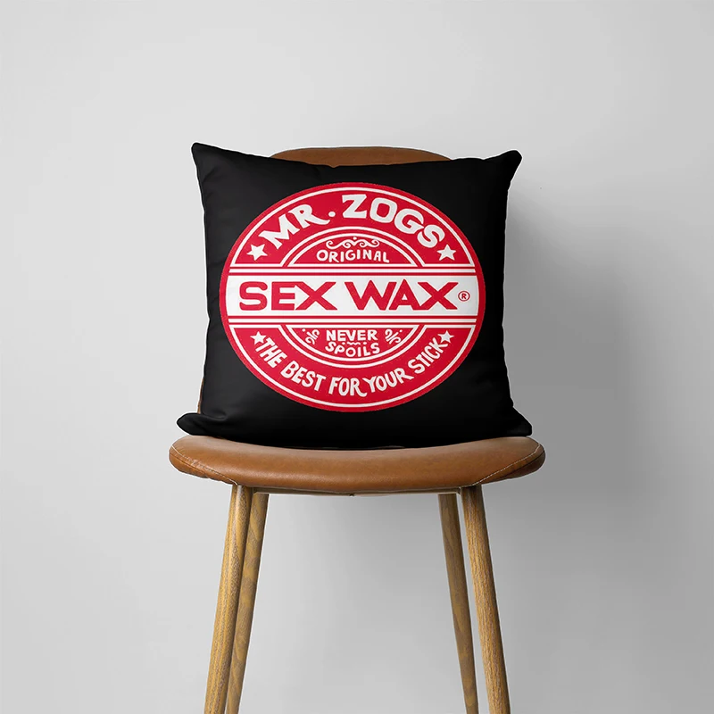 Mr Zogs Surfing Sex Wax Pillowcase  Pillow Case Car Chris Pillow Cover Sofa Chair Cushions 177